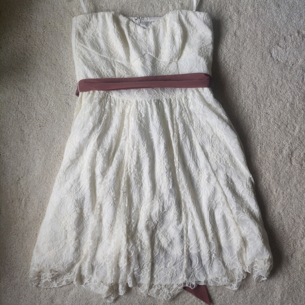 Cream Lace Asos ThistlePearl Dress size 8